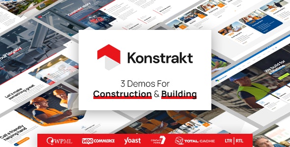 Konstrakt v1.1.7 Nulled - WordPress Theme for Construction