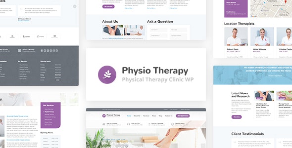 Physio v3.3.4 Nulled - Physical Therapy & Medical Clinic WP Theme