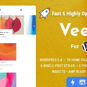 Veen v2.6.0 Nulled – Minimal & Lightweight Blog for WordPress