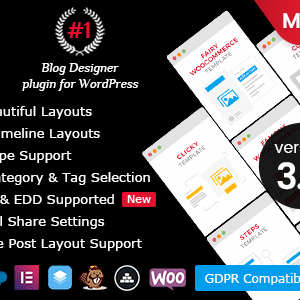 Blog Designer PRO for WordPress v3.4.5 Free