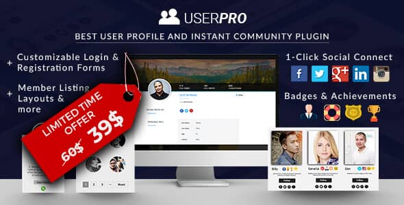 UserPro v5.1.8 Nulled - Community and User Profile WordPress Plugin
