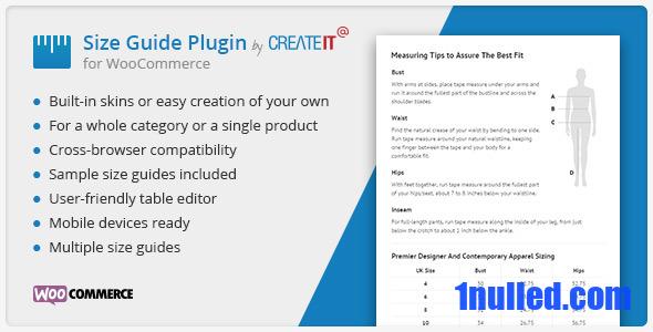 WooCommerce Product Size Guide v4.2 Free
