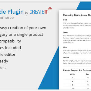 WooCommerce Product Size Guide v4.0 Free