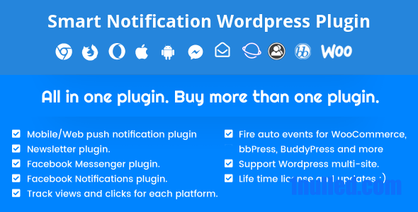 Smart Notification Wordpress Plugin v10.0 Free