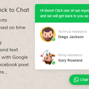 WhatsApp Click to Chat Plugin for WordPress v2.2.12 Free