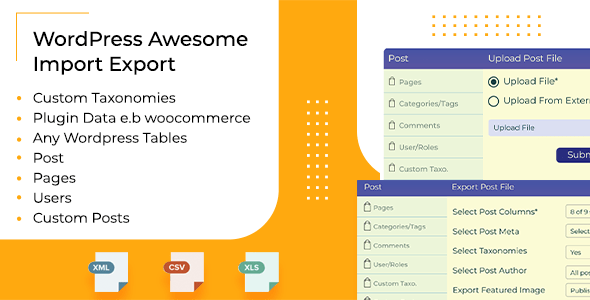 WordPress Awesome Import & Export Plugin v4.1.1 Free