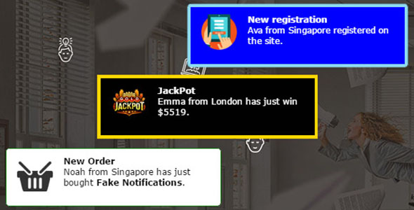 Fake Notifications for Wordpress v4.2.1 Nulled - creating effective herd effects