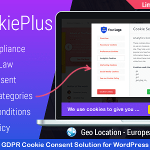 Cookie Plus v1.6.3 Nulled – GDPR Cookie Consent Solution