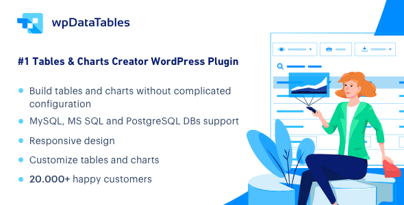 wpDataTables v6.7 Nulled - Tables and Charts Manager for WordPress