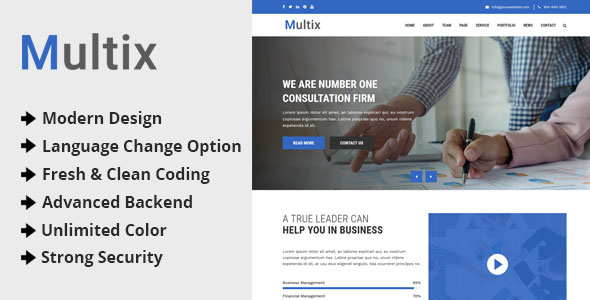 Multix v3.0 Nulled - Multipurpose Website CMS with Codeigniter