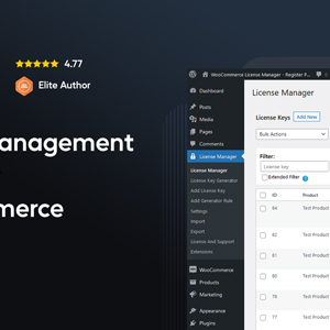 WooCommerce License Manager v5.1.7 Free