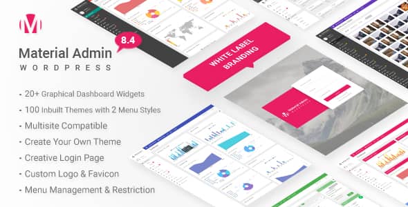 Material v8.6 Nulled - White Label WordPress Admin Theme