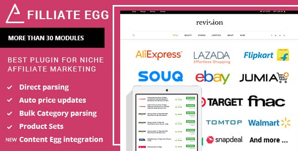 Affiliate Egg v1.0.98 Nulled - Niche Affiliate Marketing Wordpress Plugin