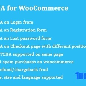 reCAPTCHA for WooCommerce v1.2.2 Free