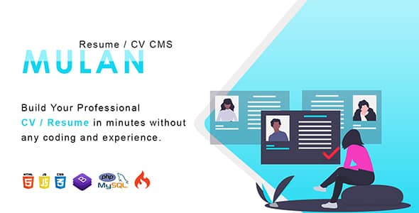 Mulan v2.4 Nulled - Resume / CV CMS
