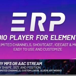 Erplayer v1.3.2 Nulled – Radio Player for Elementor