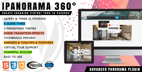iPanorama 360° v1.8.3 Nulled - Virtual Tour Builder for WordPress