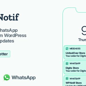 WPNotif v2.9.0.1 Nulled – WordPress SMS & WhatsApp Notifications