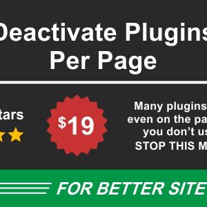 Deactivate Plugins Per Page v1.17.0 Nulled – Improve WordPress Performance