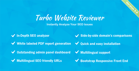 Turbo Website Reviewer v3.0 Nulled - In-depth SEO Analysis Tool