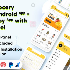 Hungry Grocery Delivery Android App and Delivery Boy App with Interactive Admin Panel v1.8 Free