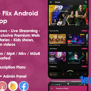 Prime Video Flix App v8.2 Nulled – Movies – Shows – Live Streaming – TV – Web Series – Premium Subscription Plan