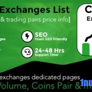 Cryptocurrency Exchanges List Pro v2.8.3 Nulled – WordPress Plugin