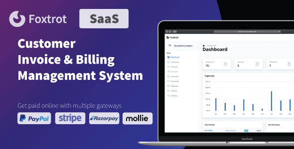 Foxtrot (SaaS) v1.0.9 Nulled - Customer, Invoice and Expense Management System
