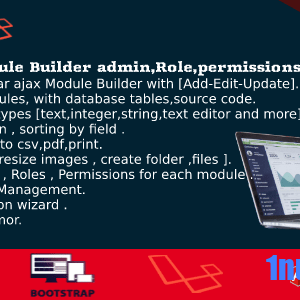 Dashboard Builder v3.8 Nulled – CRUD, Users, Roles, Permission, Files Manager, Invoices