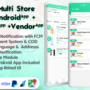 GoGreen v1.9 Nulled – Food, Grocery, Pharmacy Multi Store(Vendor) Android App with Interactive Admin Panel