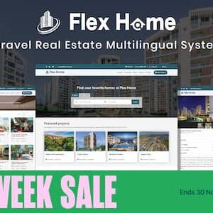 Flex Home v2.45.0 Nulled – Laravel Real Estate Multilingual System