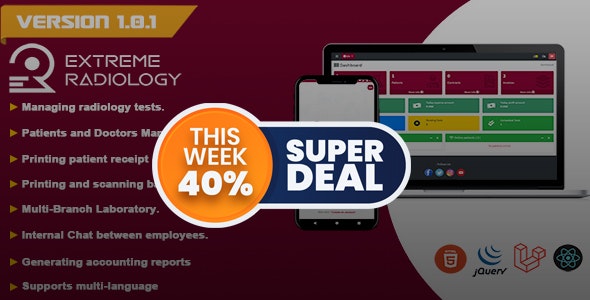 Extreme Radiology v1.0.2 Nulled - Medical Radiology Center Management System