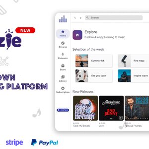 Muzzie v4.6 Nulled – Music, Podcast & Radio Streaming Platform