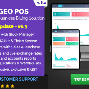 Geo POS v8.2 Nulled – Point of Sale, Billing and Stock Manager Application
