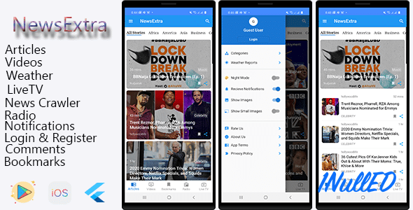 NewExtra Nulled - Flutter App For Android & IOS - 2 June 2024