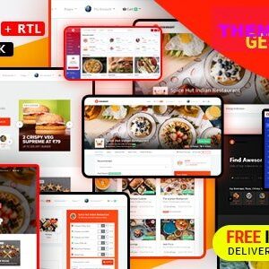 Osahan Eat v2.1 Nulled – Online Food Ordering Website HTML, React Template