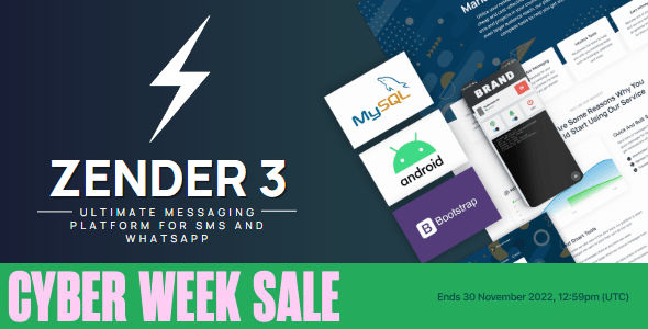 Zender v3.8.12 Nulled - Ultimate Messaging Platform for SMS, WhatsApp & use Android Devices as SMS Gateways (SaaS)
