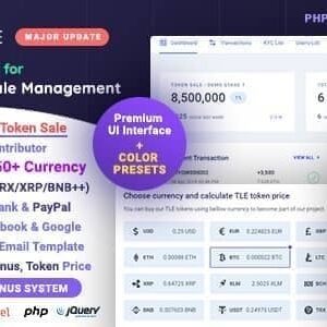 TokenLite v1.8.0 Nulled – ICO / STO Token Sale Management Dashboard – ICO Admin Script