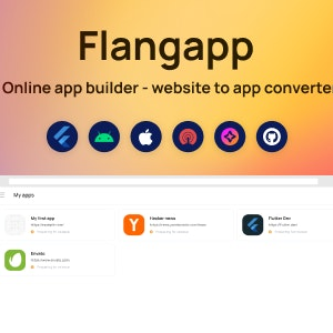 Flangapp v1.3 Nulled – SAAS Online app builder from website