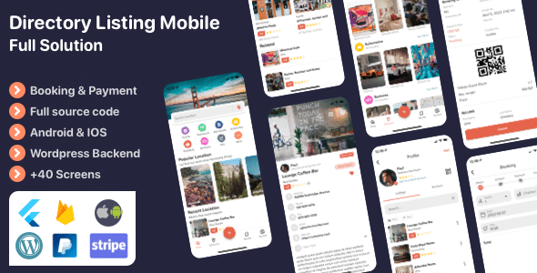 Listar FluxPro v1.1.7 Nulled - Flutter mobile directory listing & booking - Wordpress Backend