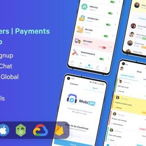 Mobijet v1.0.12 Nulled – Agents, Customers & Payments Management App | Android & iOS Flutter app