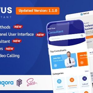 Nictus Consultation v1.1.3 Nulled – Complete online appointment booking solution with flutter mobile app & laravel