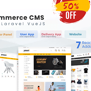 YOORI v1.5 – Laravel Vue Multi-Vendor PWA eCommerce CMS
