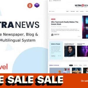 UltraNews v2.8.0 Nulled – Laravel Newspaper, Blog and Magazine Multilingual System