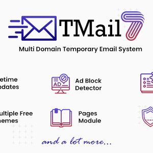 TMail v7.5 Nulled – Multi Domain Temporary Email System