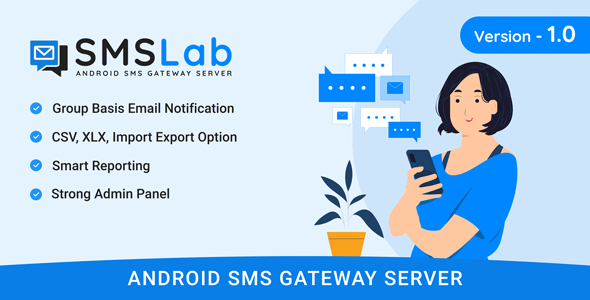 SMSLab v1.0 Nulled - Android Based SMS Gateway Server