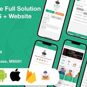 Flutter Handy service v5.0 Nulled – On-Demand Home Services & Shopping Android + iOS + Website Full Solution Laravel