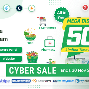 6amMart v1.7 Nulled – Multivendor Food, Grocery, eCommerce, Parcel, Pharmacy delivery app with Admin & Website