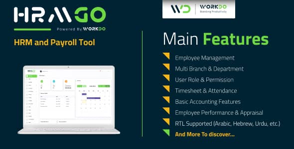 HRMGo v5.5 Nulled - HRM and Payroll Tool