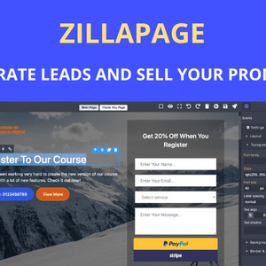 Zillapage v1.2.1 Nulled – Landing page and Ecommerce builder